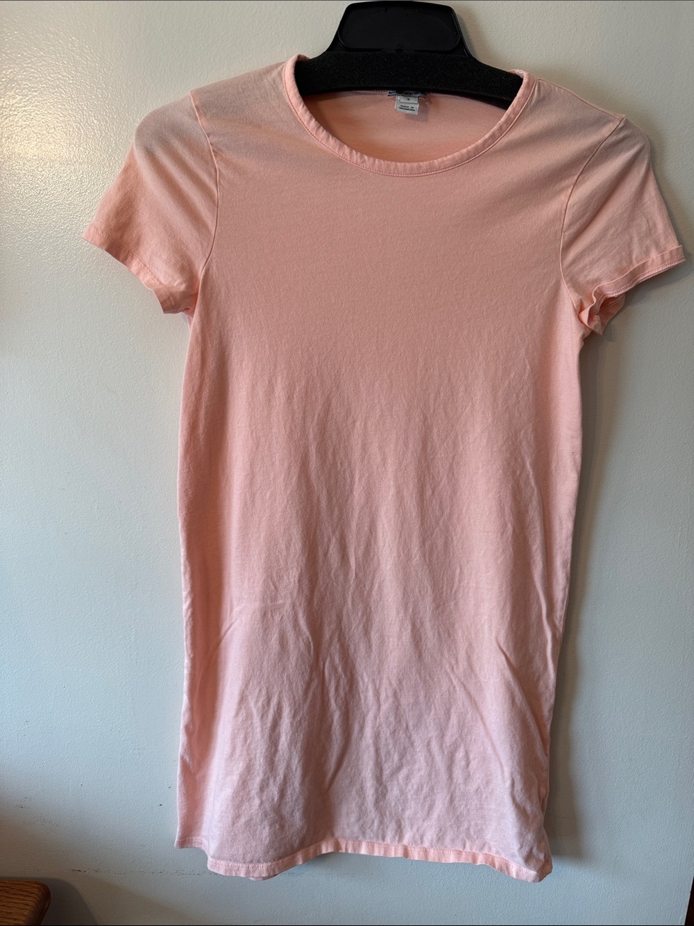 J. Crew Peach Crewneck Short Sleeve 100% cotton mini dress